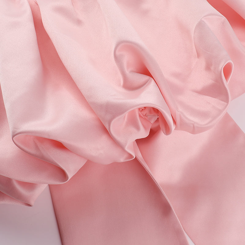 LOTUS BLUSH MINI DRESS - ROMANTIC COCKTAIL