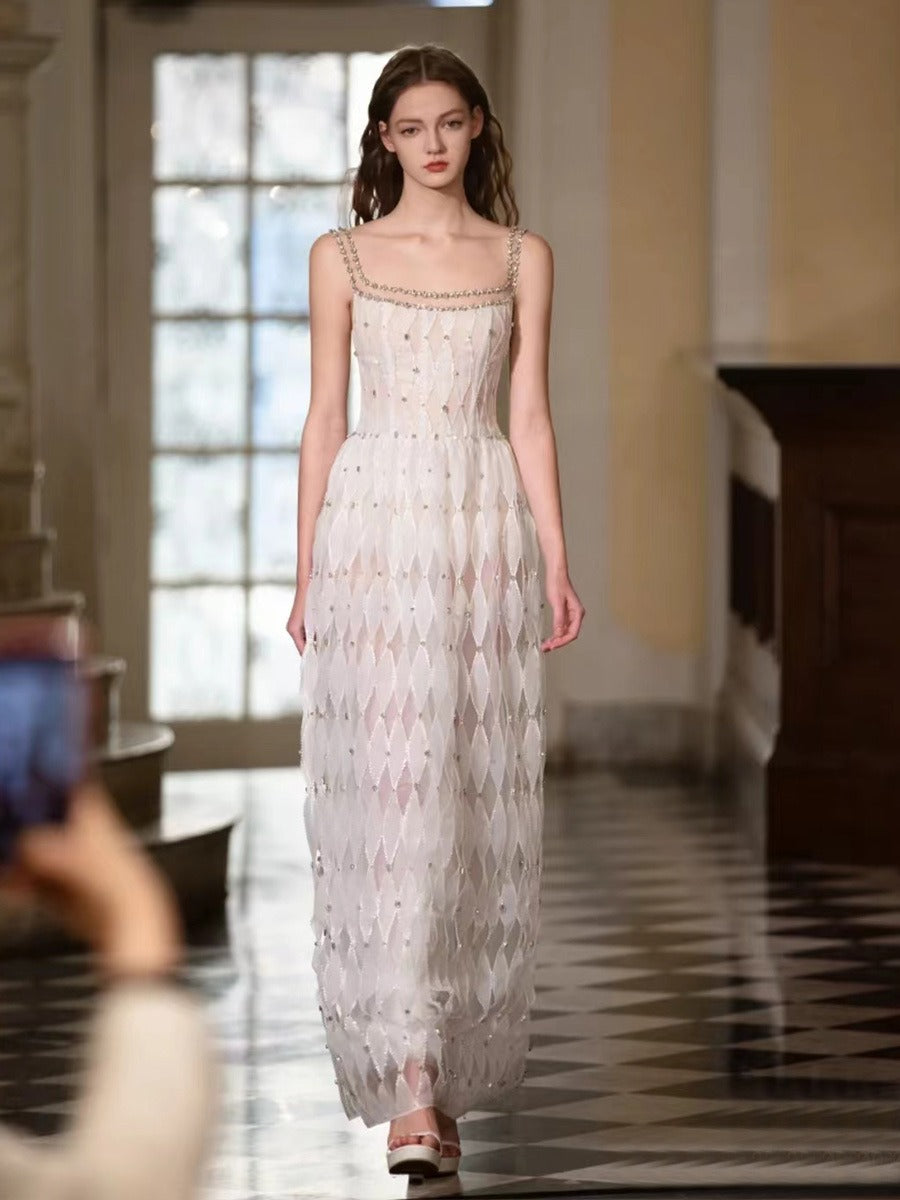APPHIA BEAD MAXI DRESS, BOHO PARTY GOWN