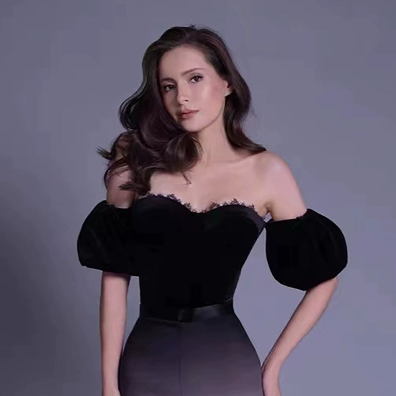 VELVET TUBE TOP & HIGH WAIST TROUSER SUIT