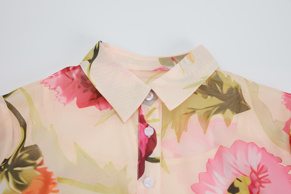DOLORES FLORAL PRINT MAXI SHIRT DRESS FOR WEDDING