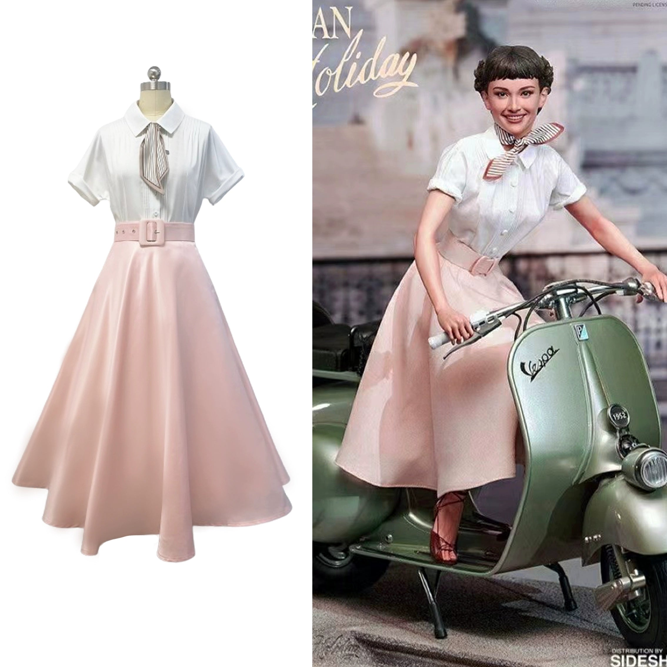 ROMAN HOLIDAY AUDREY HEPBURN PINK TUTU ROMANTIC DRESS SET