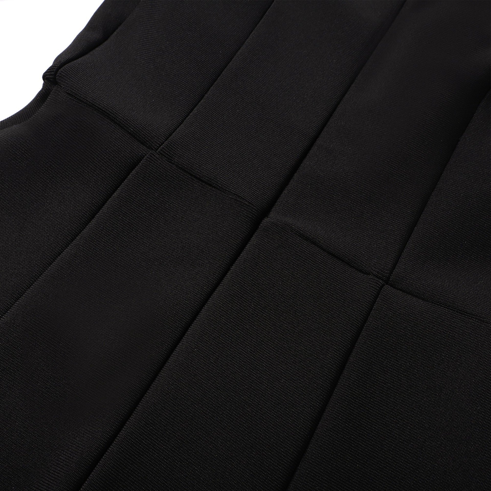 ALEXANDRA BLACK BODYCON BANDAGE MINI DRESS
