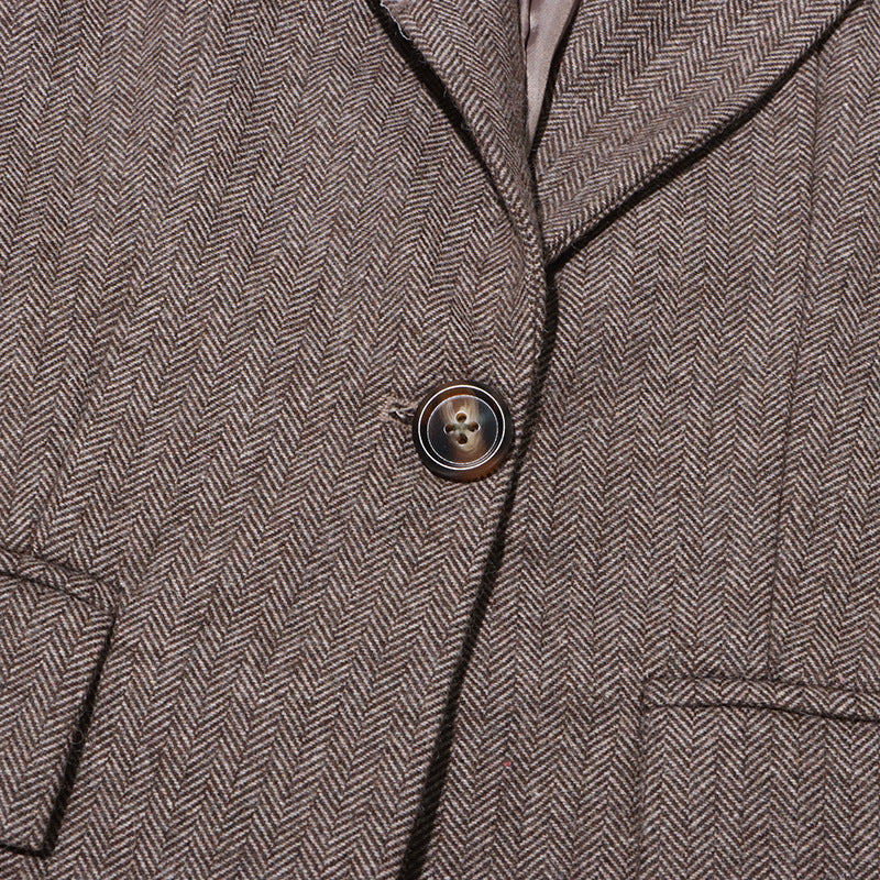 SADA BROWN FLOWER BLAZER FOR WEDDING PARTY