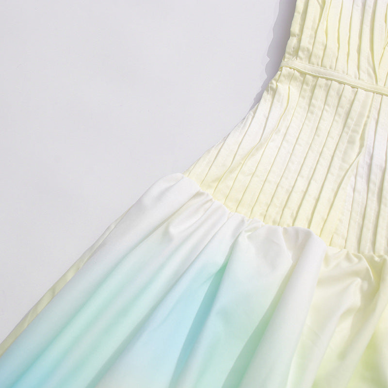 LAUREL GRADIENT YELLOW TUBE TOP MAXI DRESS