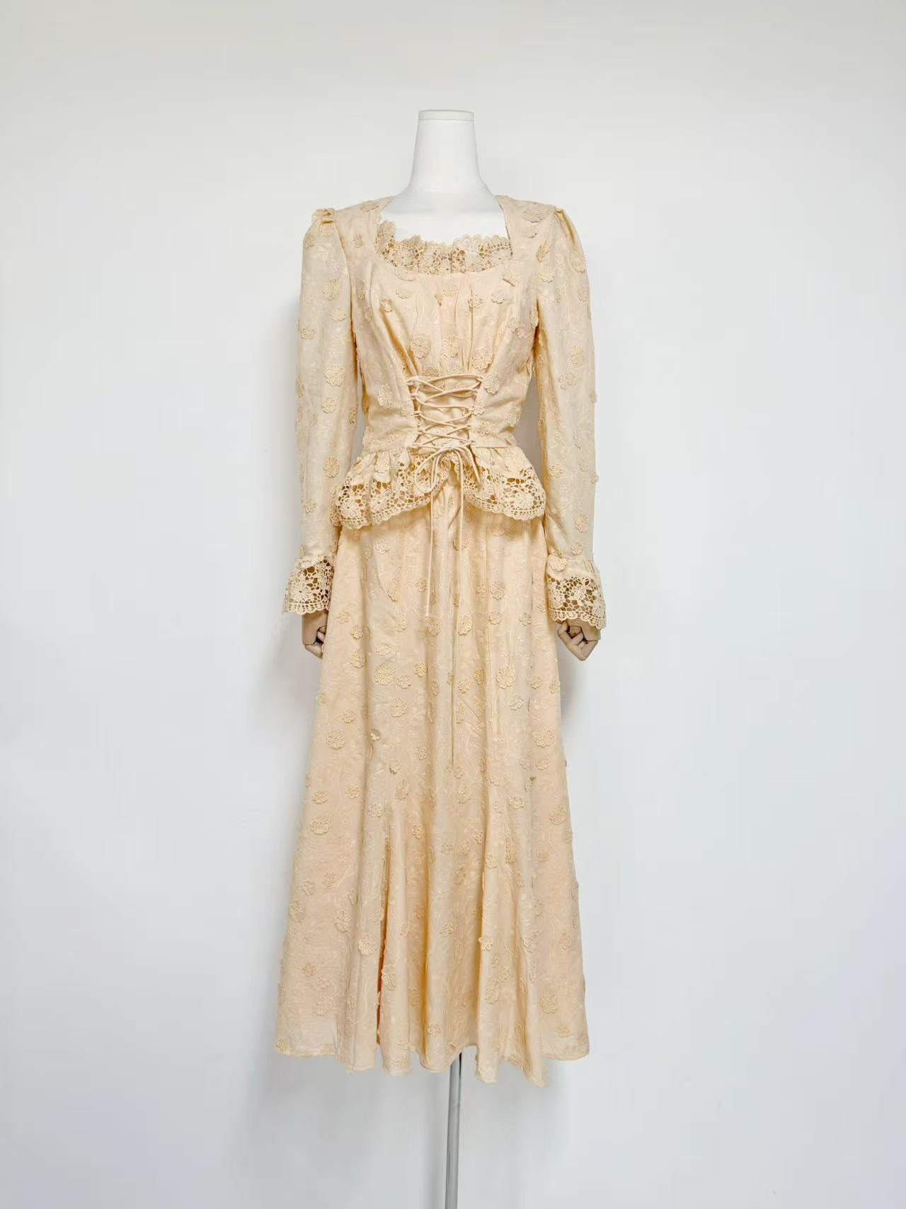 REBECCA APRICOT LACE BLOUSE & SKIRT SET, FEMININE WEDDING GUEST