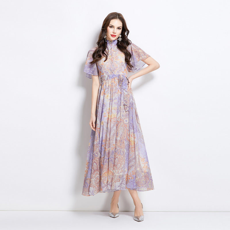 EILEEN MULTICOLOR PRINTED MIDI DRESS FOR PARTIES
