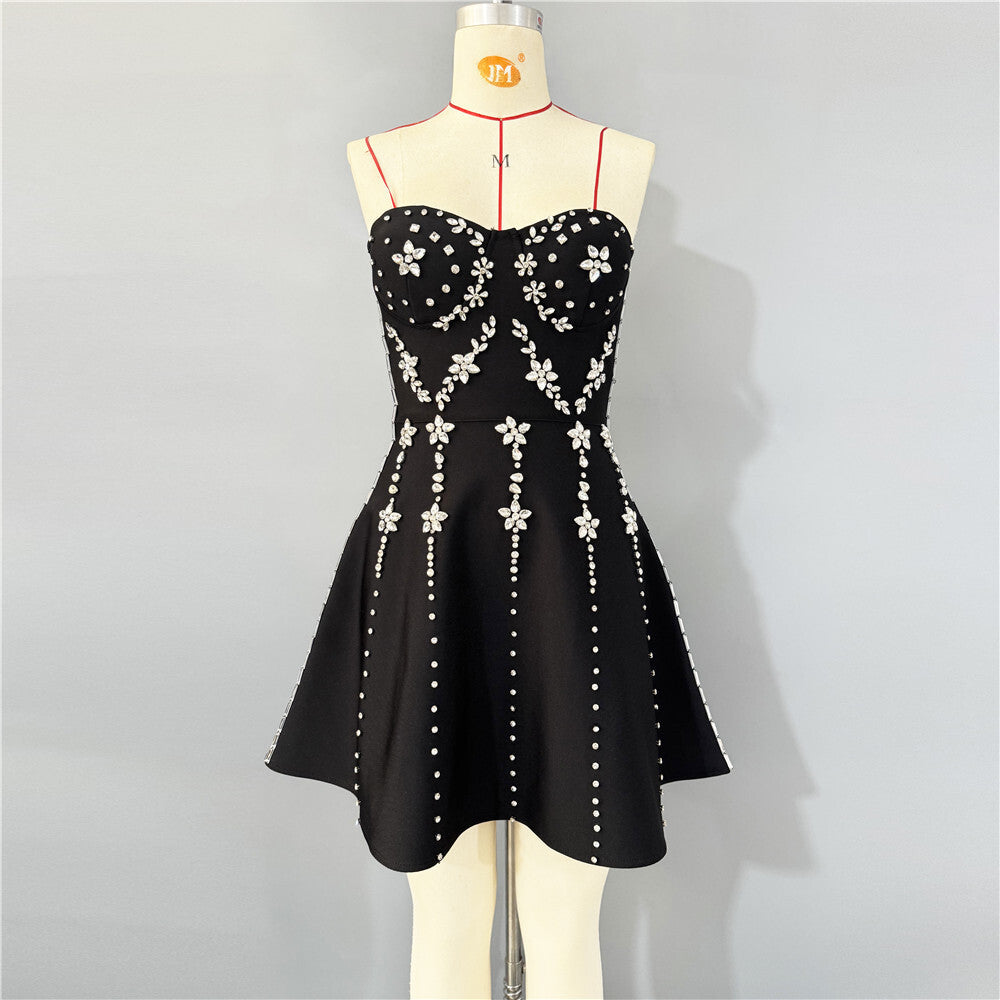 JULIE STRAPLESS BANDAGE MINI DRESS FOR PARTY