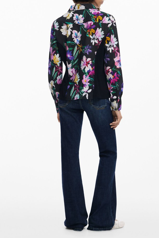 VIBRANT FLORAL LONG SLEEVE BUTTON-DOWN SHIRT
