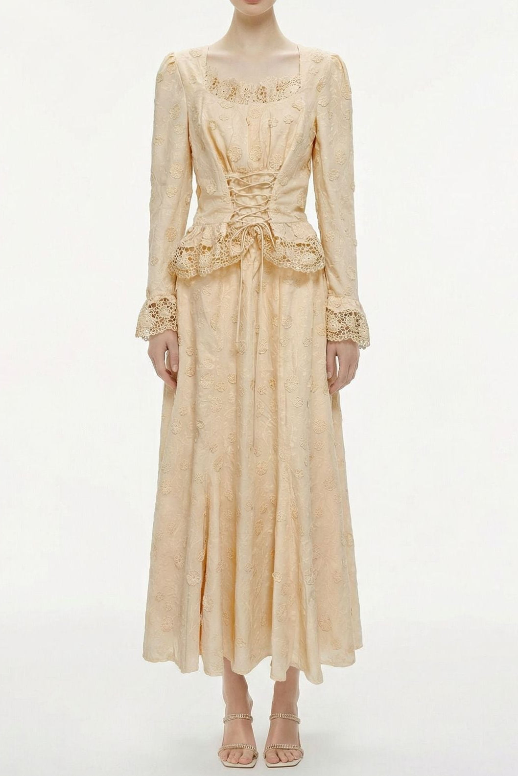 O1CN01Pn2hai1s6RQj2jwjE__2215925215717-0-cib REBECCA APRICOT LACE BLOUSE & SKIRT SET, FEMININE WEDDING GUEST