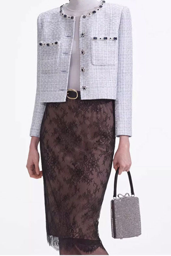 O1CN01Q7qo7U2A7VQ265Zdp__2208199058156-0-cib ZENOBIA PALE BLUE BEADED TWEED BLAZER