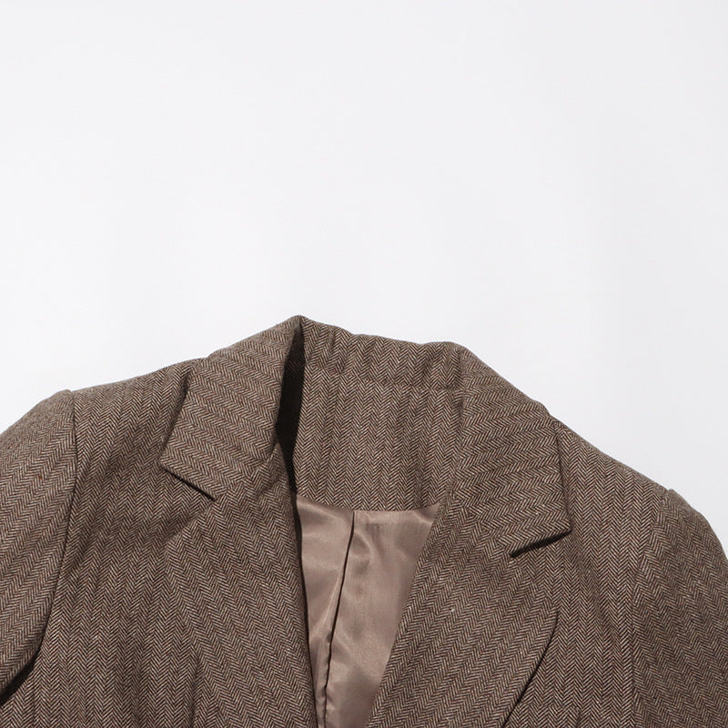 SADA BROWN FLOWER BLAZER FOR WEDDING PARTY