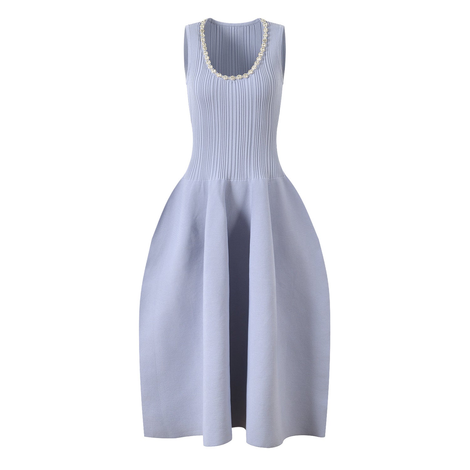 HOXO CRYSTAL KNIT MIDI DRESS FOR EVENTS