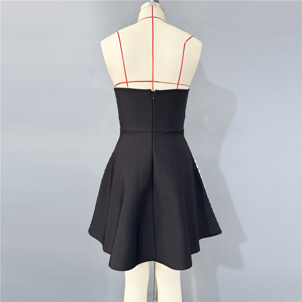 JULIE STRAPLESS BANDAGE MINI DRESS FOR PARTY