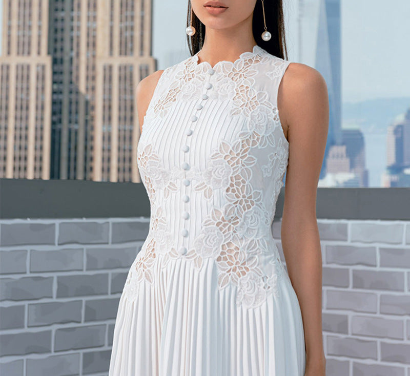 NANCY LACE MIDI DRESS FOR WEDDING GUEST