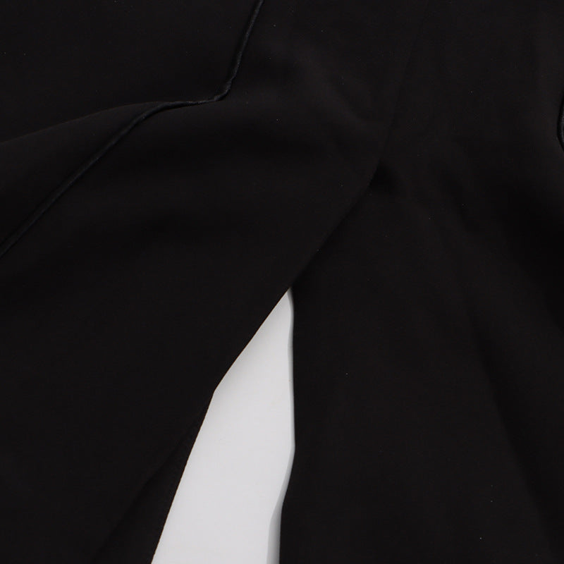 ASHLEY RUFFLE BLAZER, BLACK PARTY BLAZER