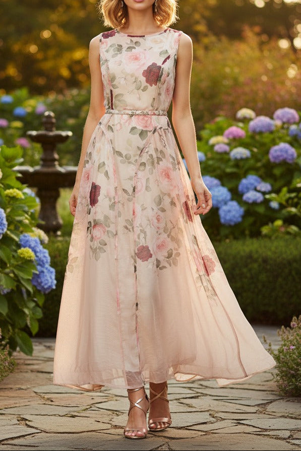 O1CN01UaLZNP1R02FeOJZCs__2216404562048-0-cib SLEEVELESS ROSE MESH MAXI DRESS, PRINT SUMMER