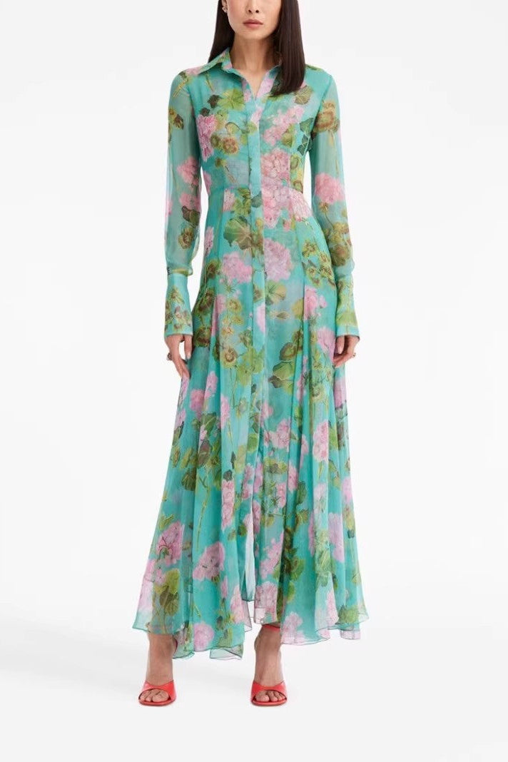 O1CN01VKCCf71cb5xFN1hzq__2217977153618-0-cib GREEN PRINTED BLOUSON DRESS FOR WEDDING