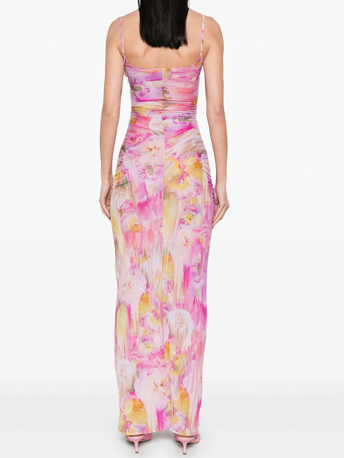 MOLLY FLORAL MAXI DRESS IN PINK