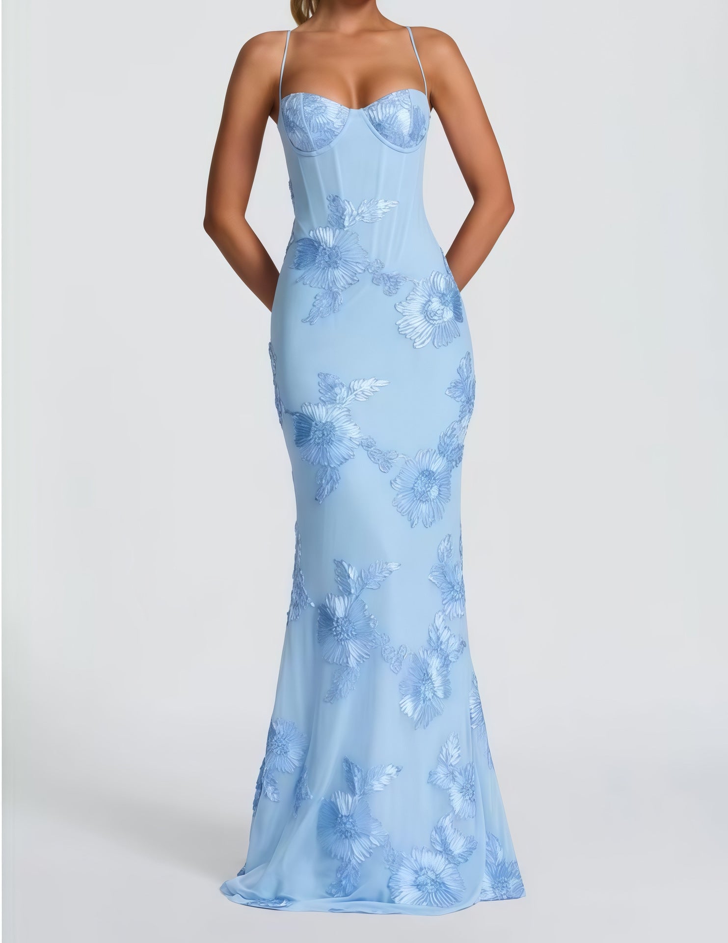 NEFERTITI BROWN MAXI DRESS - BOHEMIAN PARTY STYLE