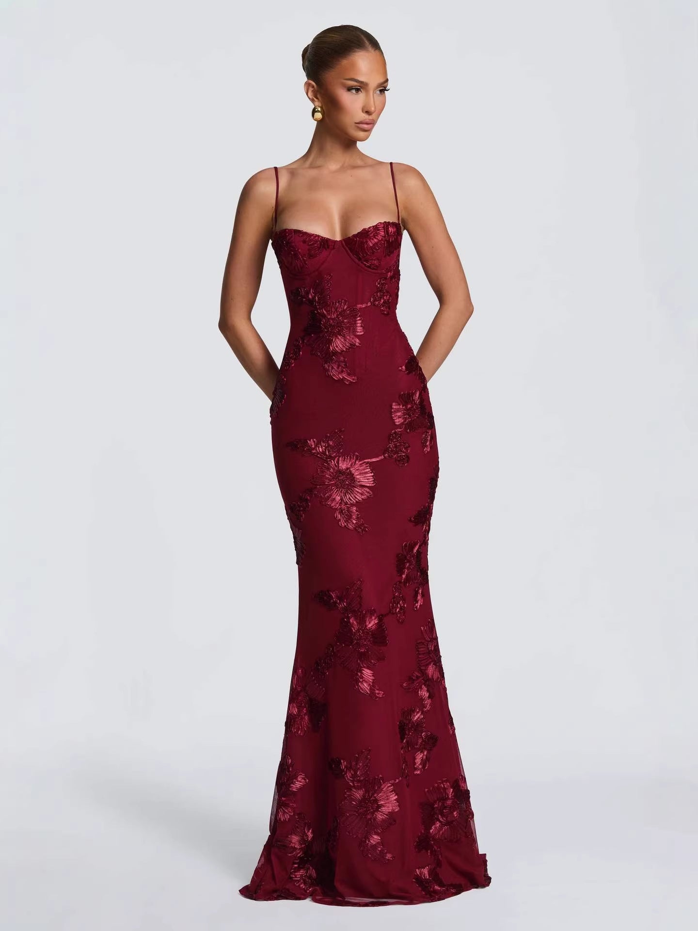 NEFERTITI MAXI DRESS IN LIGHT BLUE