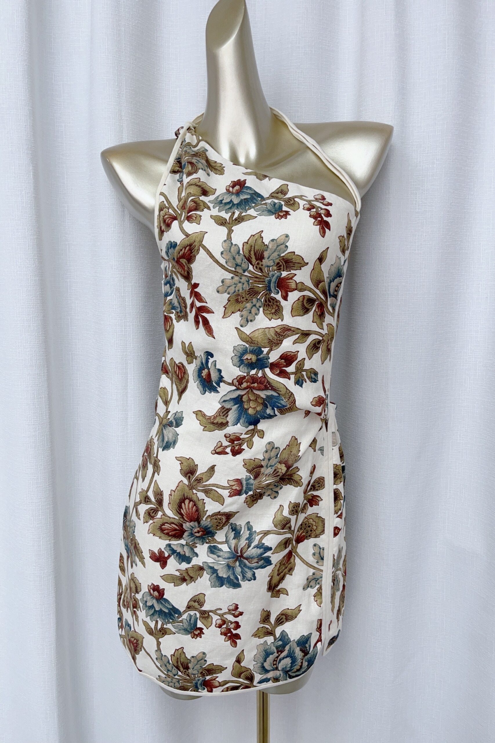 FLORAL ASYMMETRIC MINI DRESS FOR PARTY