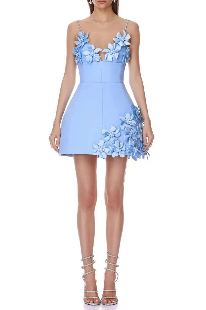 O1CN01ZODotl1e6WtfGlfAr__2212473073822-0-cib LYUBA BLUE 3D FLOWER A-LINE MINI DRESS