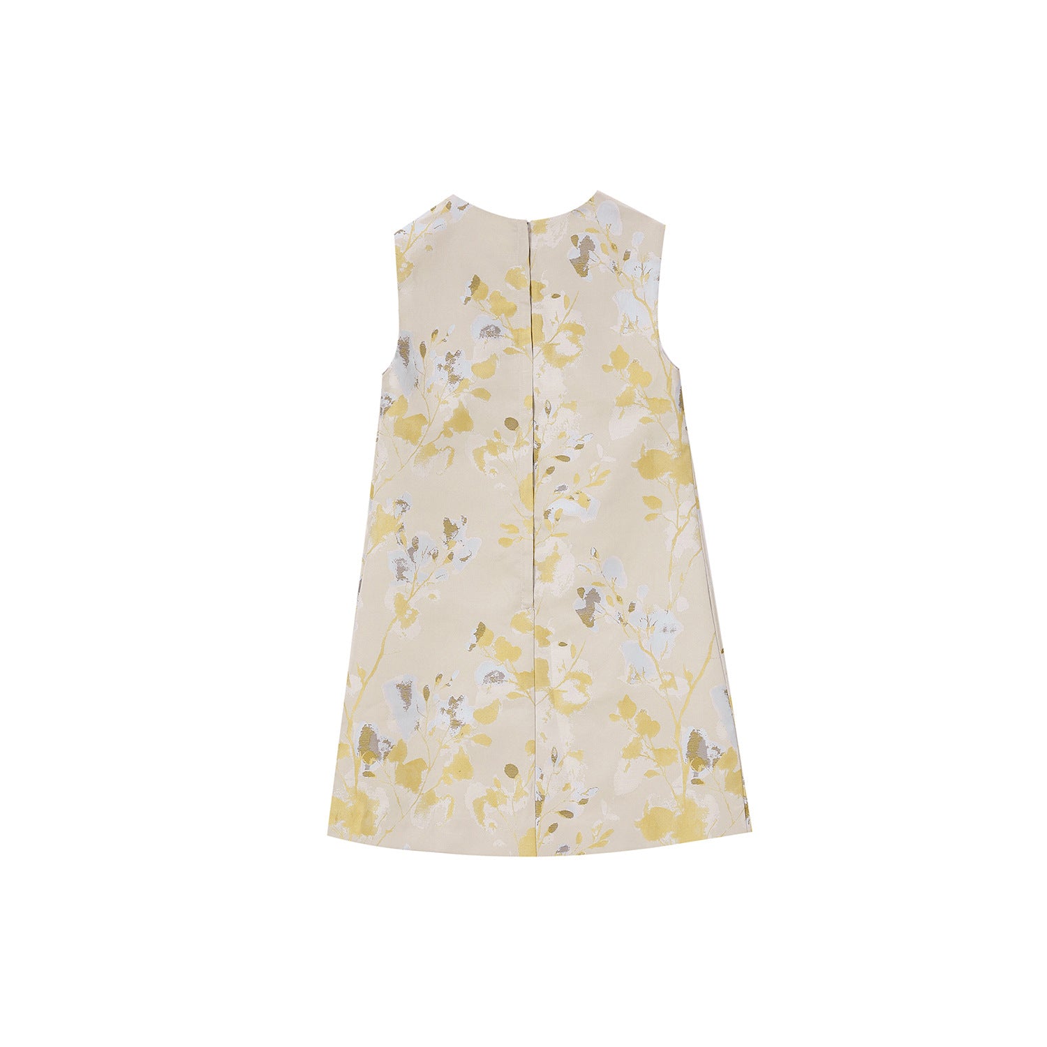 HELOISE MULTICOLOR FLORAL EMBROIDERY SLEEVELESS MINI DRESS
