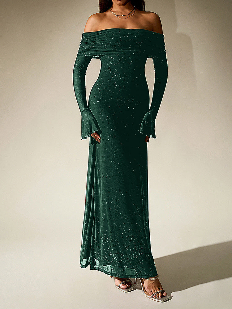 O1CN01b9dt5G23jKkKkKxng__3423897291-0-cib SPRINKLED STRAPLESS LONG SLEEVE MAXI DRESS