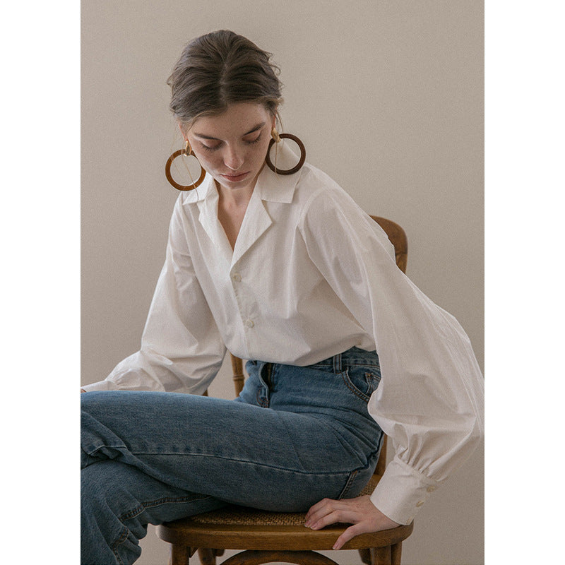 O1CN01cMHEFR1K9vQOw5Mcy__2219421181122-0-cib WHITE LANTERN SLEEVE SHIRT FOR FORMAL EVENTS