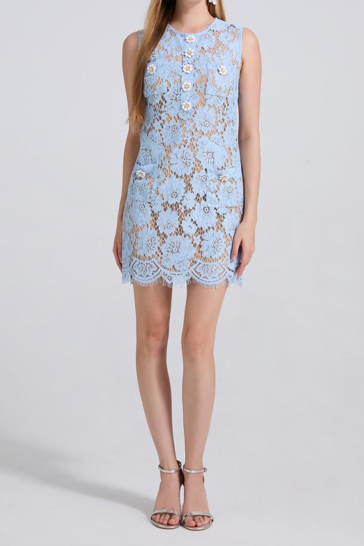 O1CN01d6ey6b1rKLloM8BvD__2206680355612-0-cib EUNICE BLUE LACE PENCIL MINI DRESS