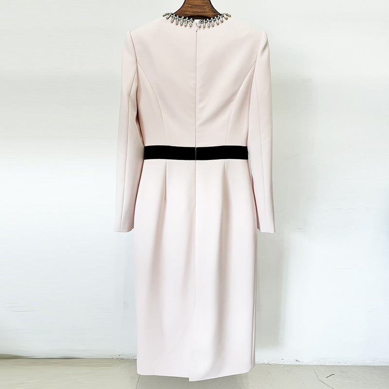 DIAMOND SHEATH MAXI DRESS PINK, EVENING