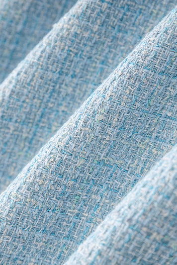 HALTER TWEED MINI DRESS VEST – BLUE COCKTAIL