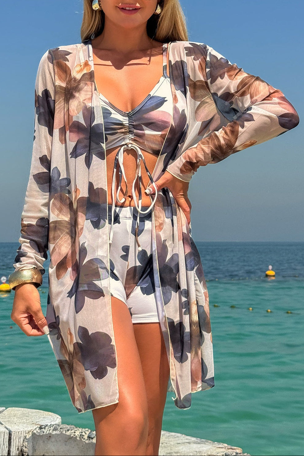 O1CN01f1J5VE21V19sgupoy__2374436989-0-cib BELINDA 3PC SWIM SET: CHIFFON COVER-UP & SUN PROTECTION