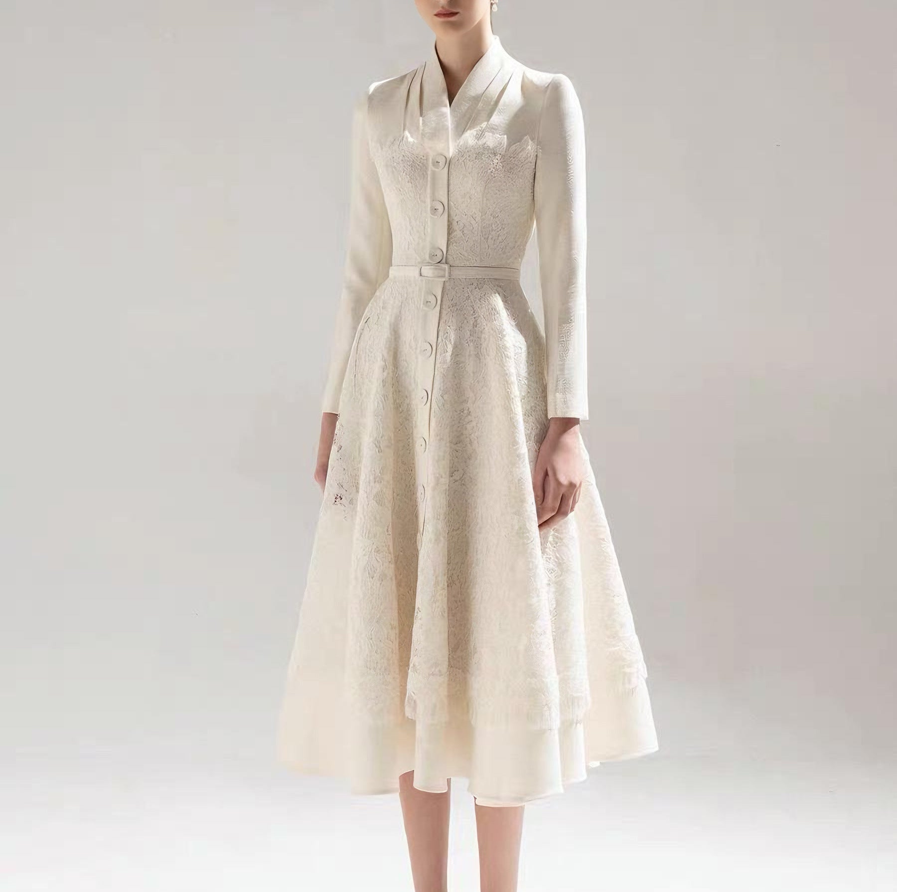 ANNA LACE MIDI BLAZER DRESS, APRICOT PATCHWORK