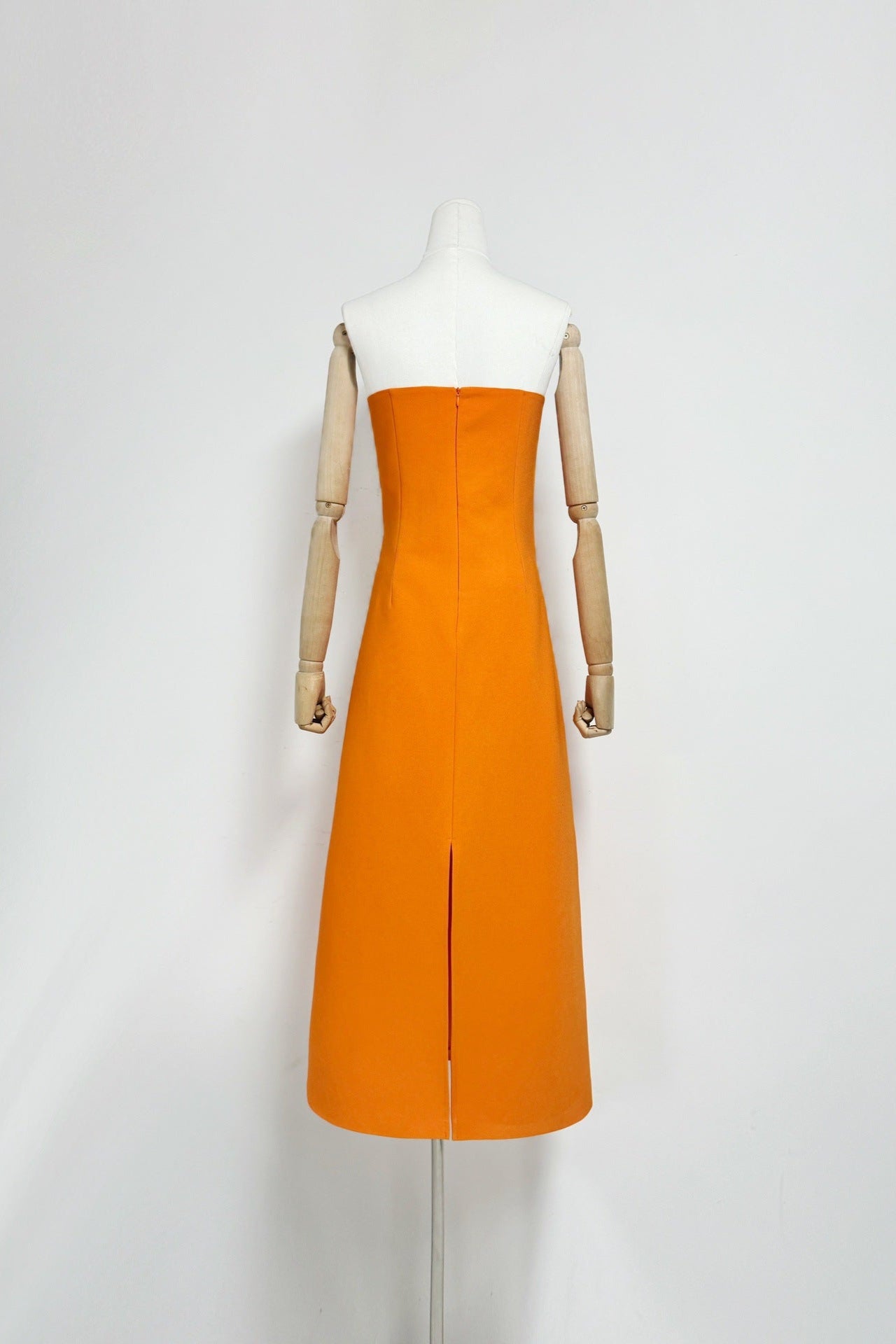 SUZANNE ORANGE FLORAL BUSTIER MAXI DRESS