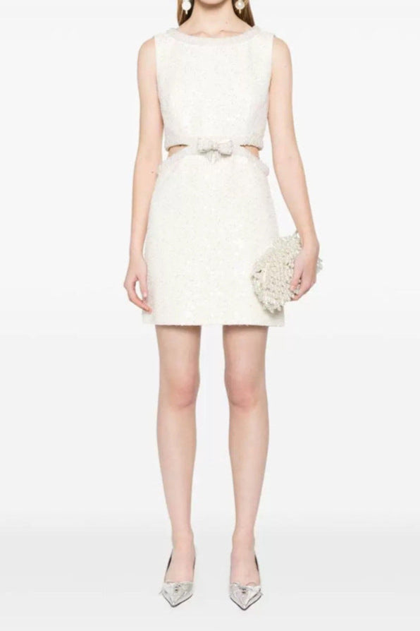 O1CN01fk41nS1rfPzidzv7W__2214671415658-0-cib CUT-OUT CREAM BOUCLE PEARL MINI DRESS