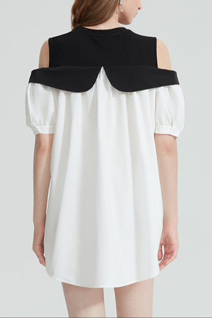 EVELYN OFF-SHOULDER BOW MINI DRESS FOR PARTY