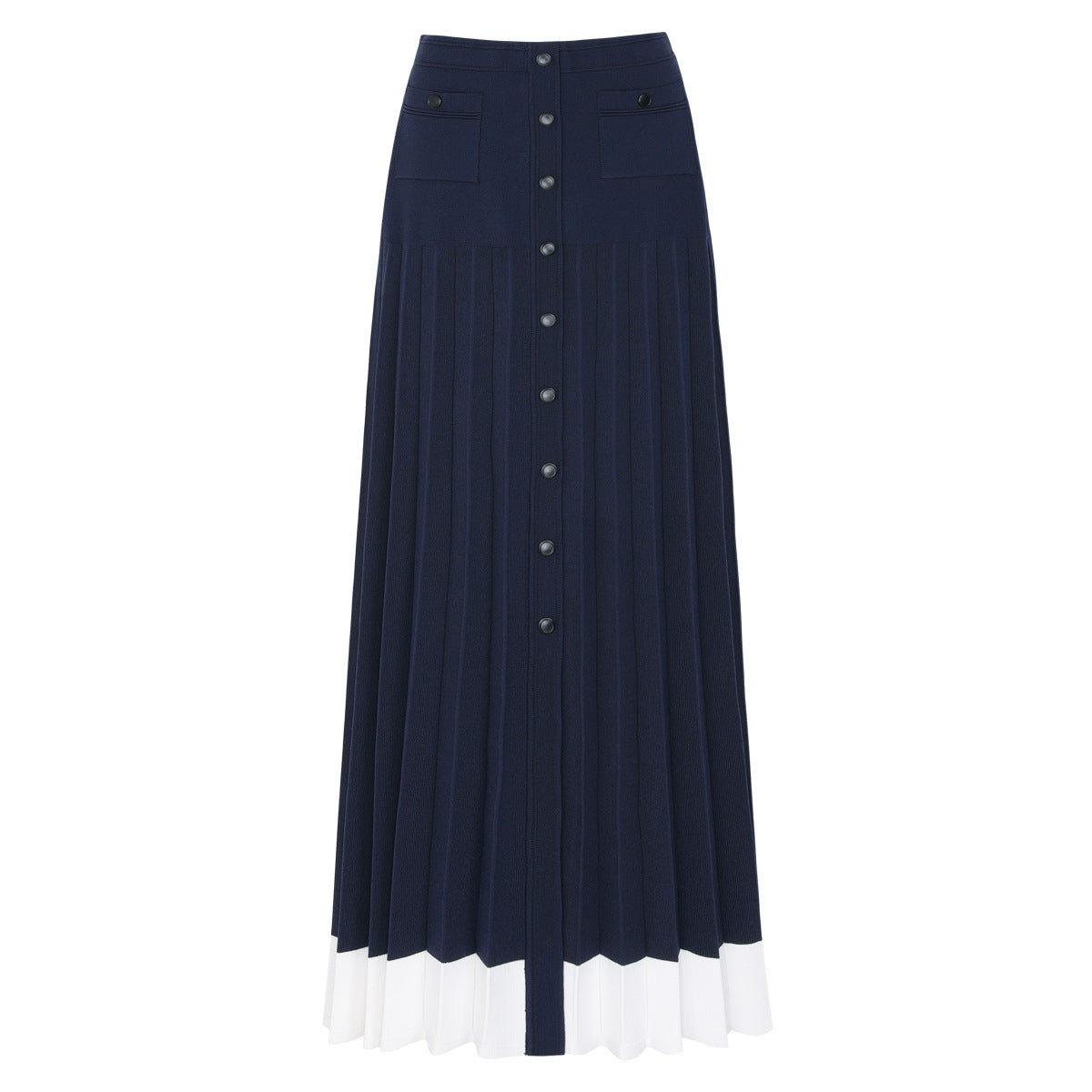 LYUBA TWO-TONE CROPPED VEST & KNIT SKIRT SET