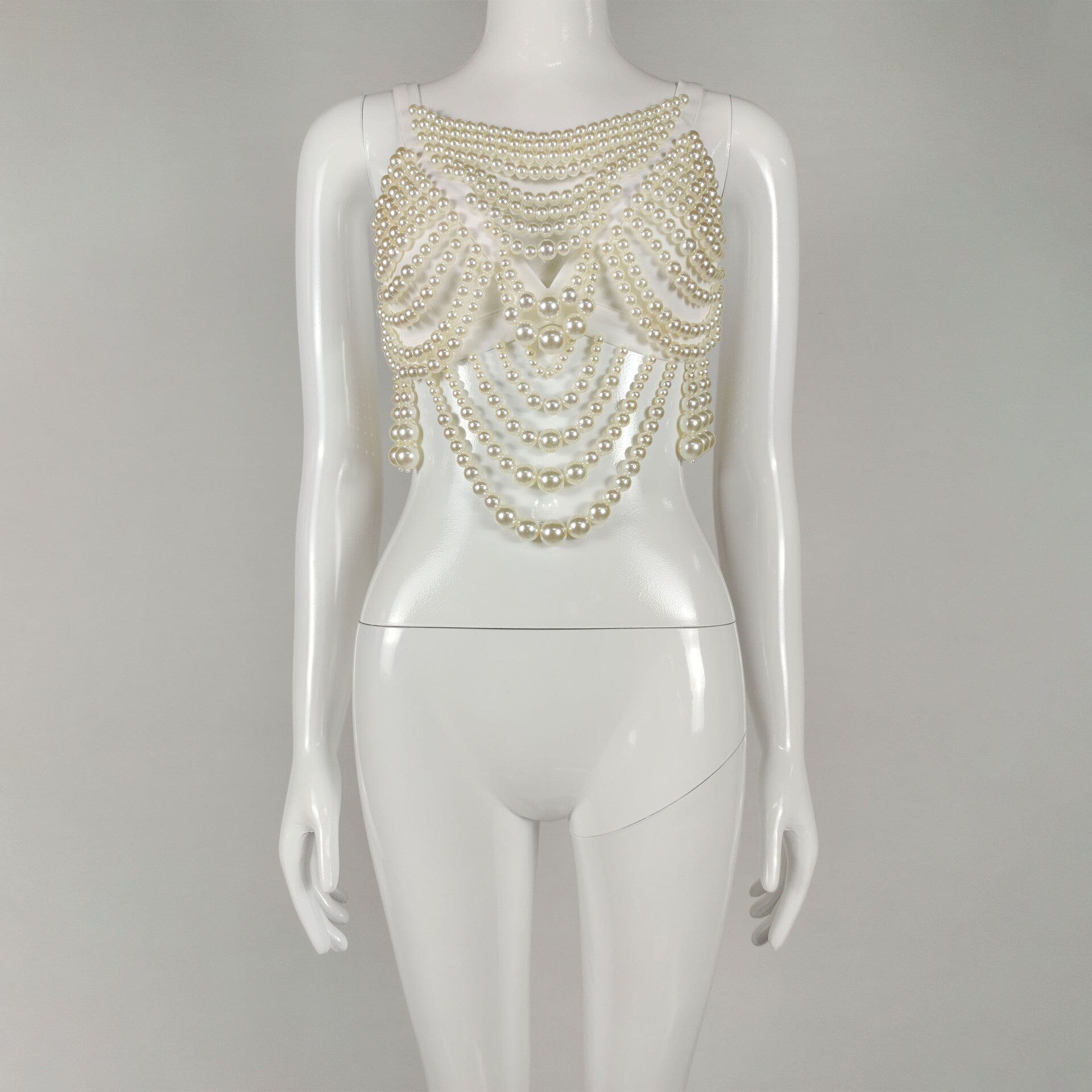 PEARL BUSTIER TOP FOR WEDDING PARTY