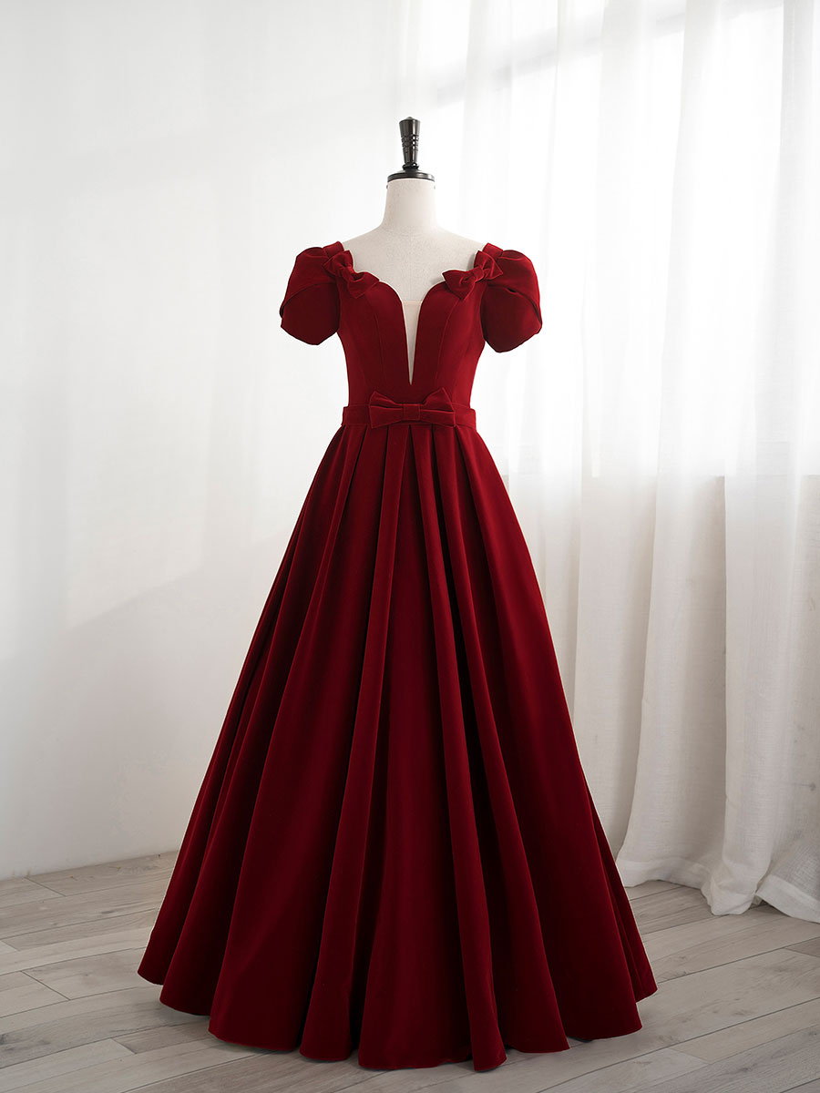 O1CN01gM7i5P1rvtwlFhiVV__2018415694 A-LINE VELVET BURGUNDY DRESS FOR EVENTS