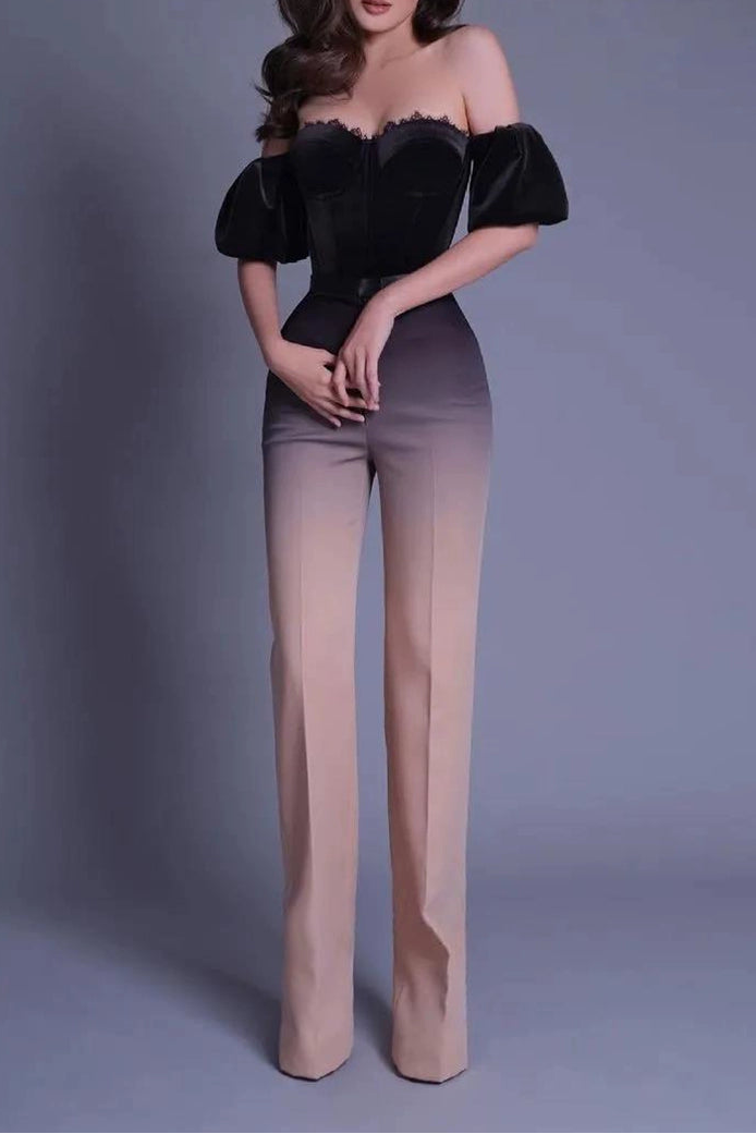 VELVET TUBE TOP & HIGH WAIST TROUSER SUIT