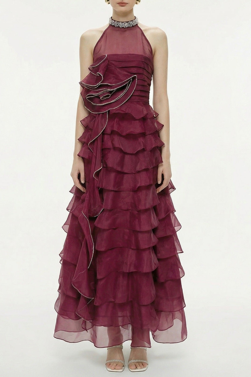 O1CN01jipIyB1s6RQRh7Mdn__2215925215717-0-cib RED PETAL RUFFLE RHINESTONE MAXI DRESS, EVENING