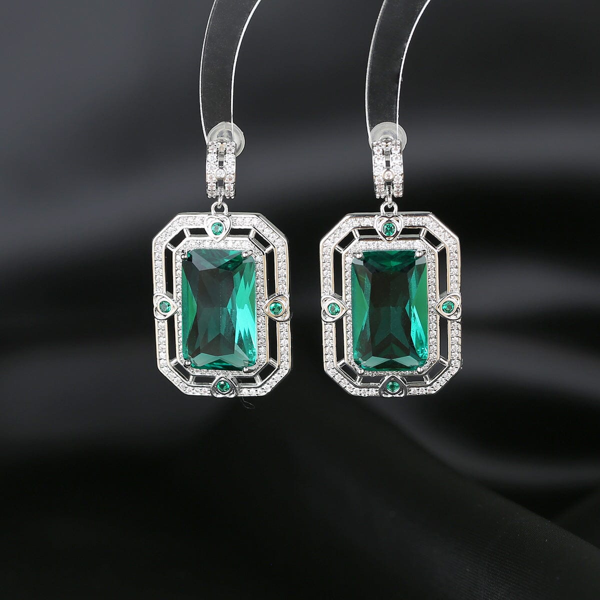 ZIRCON GEOMETRIC STUD EARRINGS FOR WOMEN