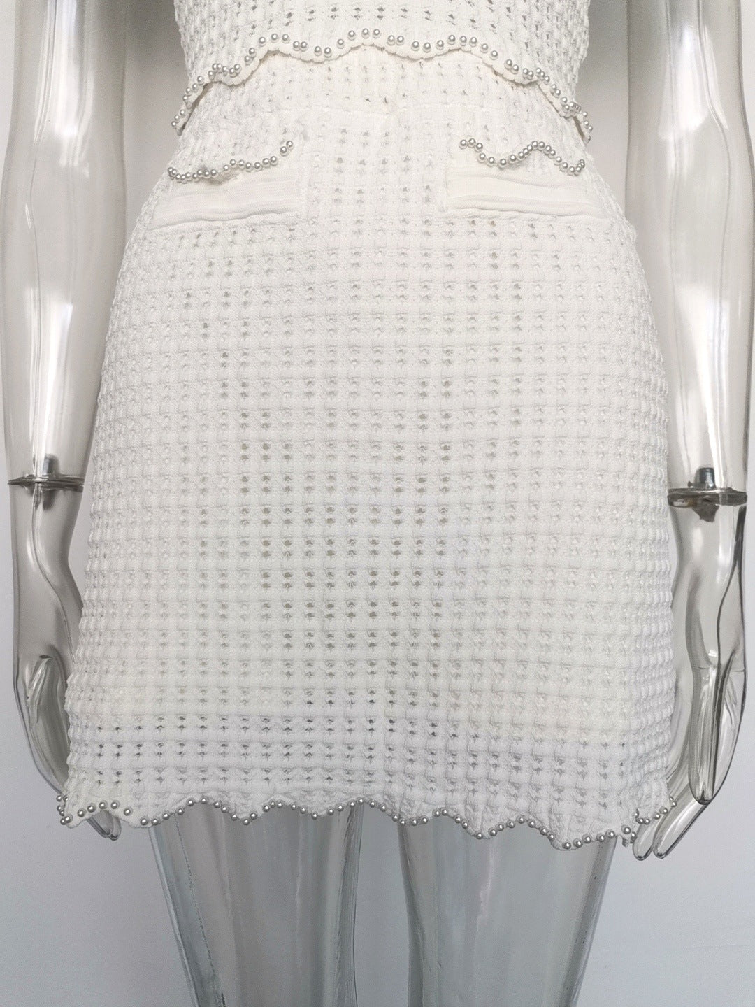 ANGELA PEARL BEADED RUFFLE SWEATER, HOLIDAY KNIT TOP