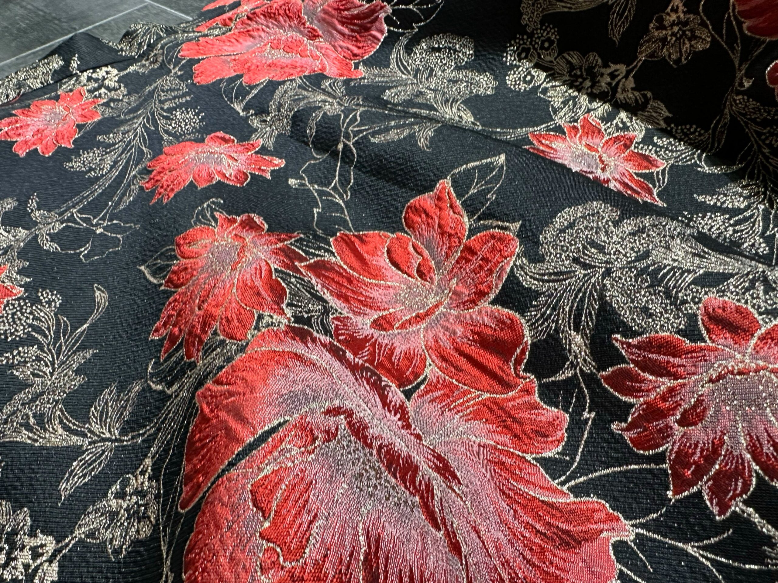 JACQUARD A-LINE MIDI SKIRT FOR WORK
