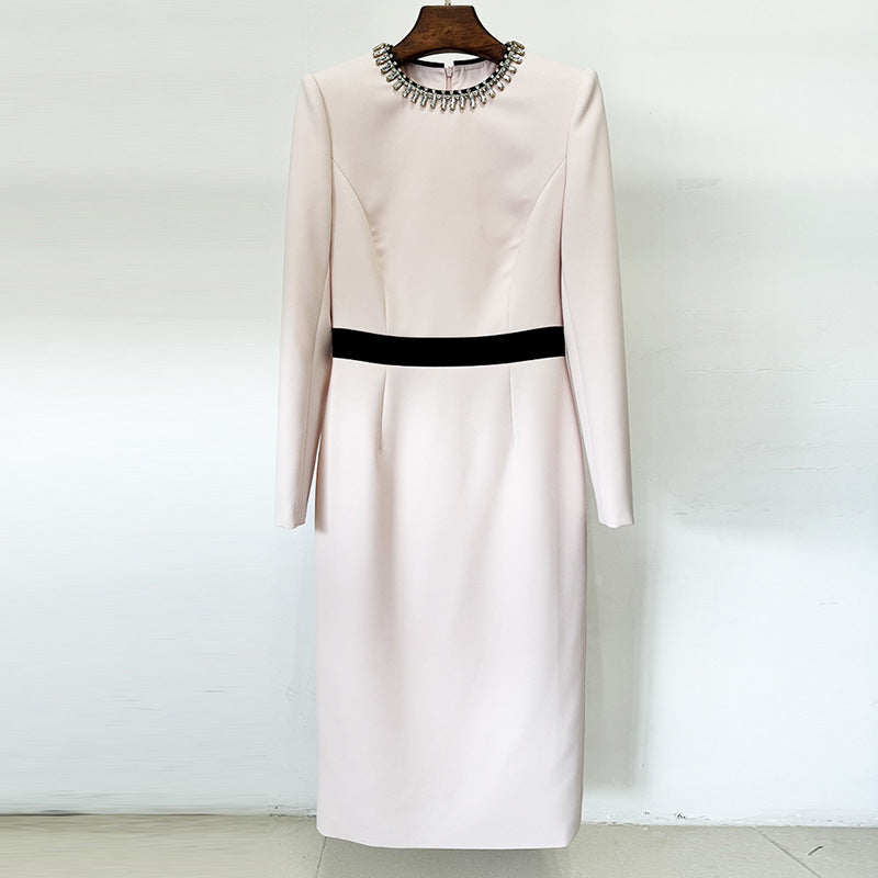 DIAMOND SHEATH MAXI DRESS PINK, EVENING
