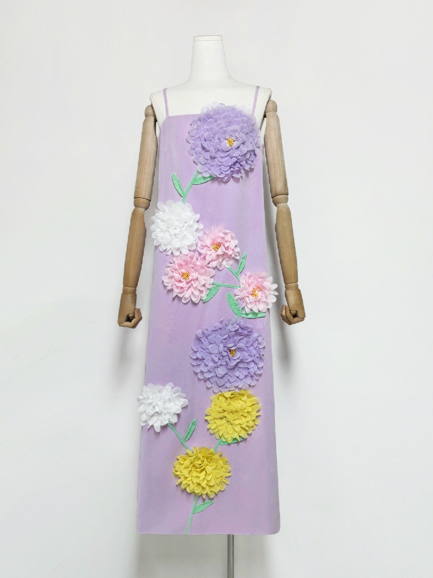 KRISTIN EMBROIDERED PURPLE MAXI DRESS