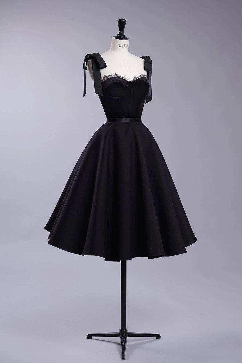 BLACK VELVET RETRO SUSPENDER UMBRELLA DRESS SET