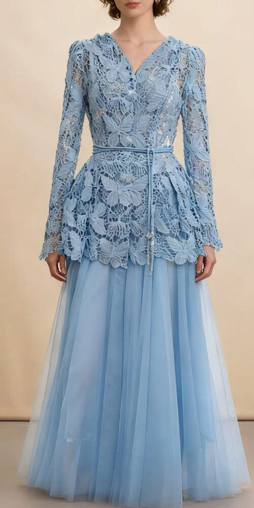 hem irregular ruffled shirt dress