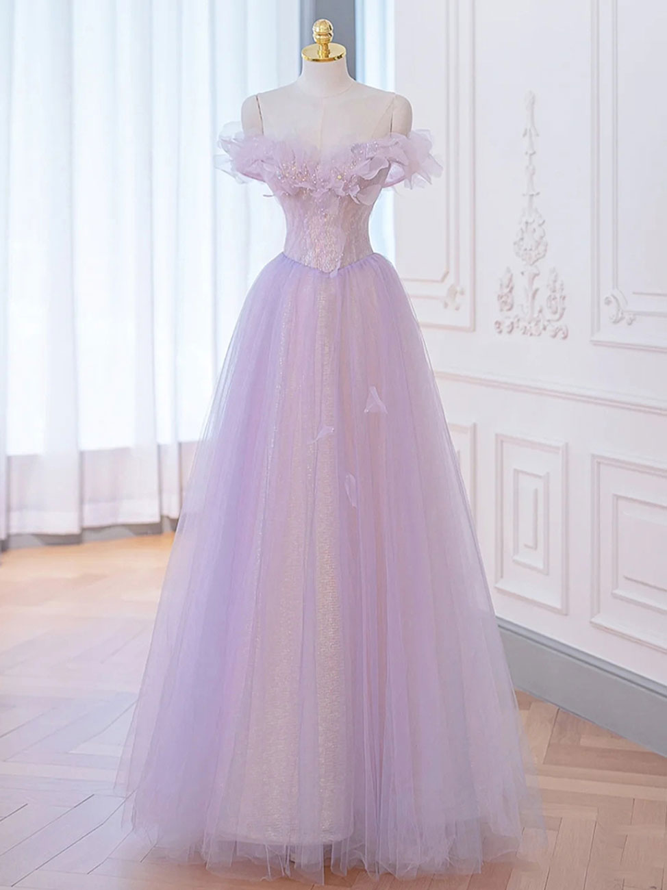 O1CN01p3BNnA1YdbTACqkTT__2228593082 A-LINE PURPLE OFF-SHOULDER MAXI PROM DRESS